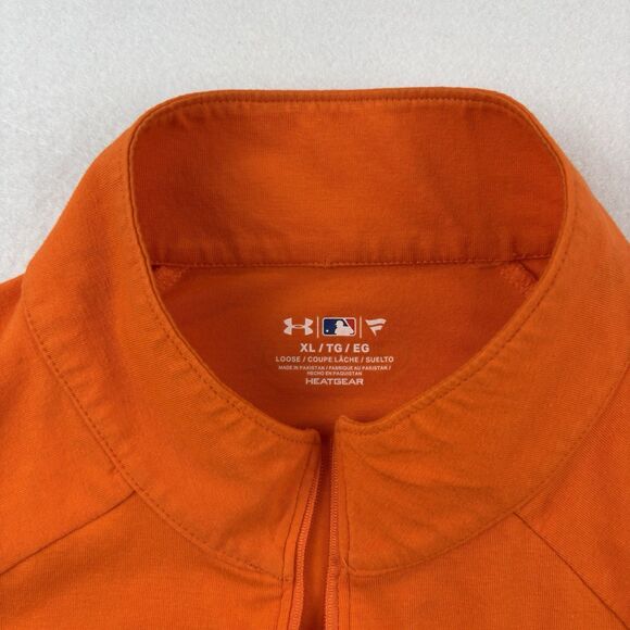Baltimore Orioles MLB Under Armour Fanatics 1/4 Zip Womens XL Orange Long Sleeve - Picture 9 of 9